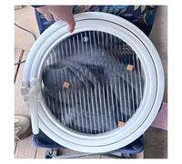 CYHTYM Ventana Giratoria 360 ° Ventana de cobertizo de Vidrio Templado Circular giratoria Ventanas Decorativas ventiladas con manijas, Ojo de Buey de aleación de Aluminio(50CM/19.7")