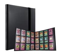 Cyiecw Álbum de cartas coleccionable, carpeta de 480 bolsillos, archivador de tarjetas, 40 páginas, 12 bolsillos por página (negro)