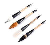 CYILPR Pinceles grandes para caligrafía china, oso, comadreja, lana, mezcla de pelo, para escritura y pintura, para práctica de escritura regular