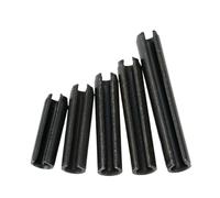 CYJAZNHH Cinc Elástico Ranurado Del Negro Del Acero De Carbono Del Pin M1.5-M6 X De 8-20m M De Los Pernos Del Rollito De Primavera(M1.5 -30pcs,18mm)