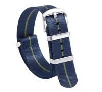 CYJAZNHH Correas de nylon trenzadas para hombre/mujer, Correa de nailon for reloj, pulsera deportiva de repuesto de 18mm, 20mm y 22mm, pulsera deportiva de liberación rápida(Blue Green,22mm)
