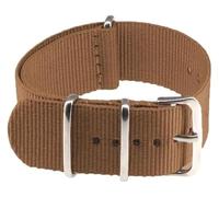 CYJAZNHH Correas de nylon trenzadas para hombre/mujer, Correa de reloj de nailon de 14mm, 16mm, 18mm, 20mm y 22mm, pulsera Universal de lona for mujer y hombre, pulsera de reloj(Bruin,18mm)