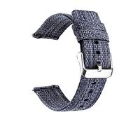 CYJAZNHH Correas de nylon trenzadas para hombre/mujer, Correa de reloj de nailon tejida fina de correa de reloj de liberación rápida de 18/20/22/24 mm de ancho(Blu,22mm)