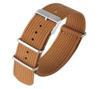 CYJAZNHH Correas de nylon trenzadas para hombre/mujer, Correas de reloj de nailon de 18 mm, 20 mm y 22 mm, pulsera deportiva con hebilla de acero inoxidable, correas de liberación rápida(Bruin,20mm)