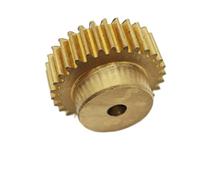 CYJAZNHH Engranaje recto de latón, 49 dientes, módulo 0,5, orificio de tornillo M3 de 2-12,7 mm, diámetro de 25,5 mm, espesor de 10 mm(7mm bore)