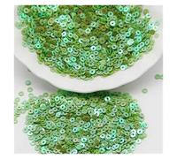 CYJAZNHH Lentejuelas for manualidades, costura, multicolor, 3-6 mm, planas, redondas, sueltas(Ab Green,5mm 1000pcs)