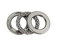 CYJAZNHH Rodamientos Axiales De Bolas Plateados De Varios Tamaños 2/4 Piezas 51100-51204(2PCS-51107 35X52X12)