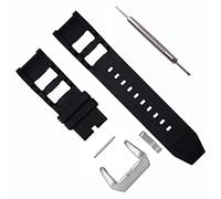 CYKLDS Correa de reloj de silicona de repuesto para reloj Invicta Russian Diver, 26 mm, correa de goma negra compatible con Invicta Watch 1088 1090 1091 1242 1243 1433 1434 1435