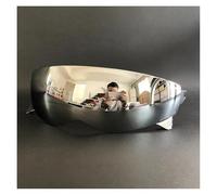 CYLCLNB Lente de Visera for Casco, Interna for Motocicleta for Scorpion Exo Combat/Covert-X, Accesorios for con protección Solar Lente Retro (Azul)(Silver)