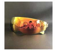 CYLCLNB Lente de Visera for Casco, Interna for Motocicleta for Scorpion Exo Combat/Covert-X, Accesorios for con protección Solar Lente Retro (Azul)(Orange)