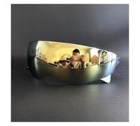 CYLCLNB Lente de Visera for Casco, Interna for Motocicleta for Scorpion Exo Combat/Covert-X, Accesorios for con protección Solar Lente Retro (Azul)(Gold)