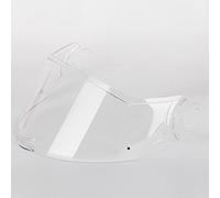 CYLCLNB Visera for Casco, Transparente, Ahumado Oscuro, Plateado, arcoíris, Compatible Solo con Cascos LS-2 Vortex, Compatible Lentes FF313 (Negro)(Transparent)