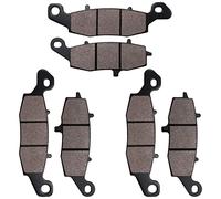 Cyleto Pastillas de freno delanteras y traseras para Kawasaki ZR-7 ZR750 1999-2004 ZR7-S ZR 750 2001-2005 KZ 1000 Police 2002-2005 VN 1500 Vulcan Nomad 2001-2005 VN 1600 Vulcan Classic 2001-2008