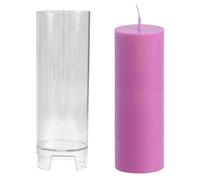 Cylinder Candle Molds - Wax Casting Form, Craft Mould | Reusable Pillar Candle Maker Tool, Heatproof Silicone Mold for Handmade Chime Candles, Tabletop Decor Projects, Scented Wax Art, Home