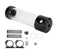 Cylinder Water Cooling Tank for Computer, Transparent Side PC Cooling System, with Four Holes Built-In Bubble Eliminator and Anti-Cyclone