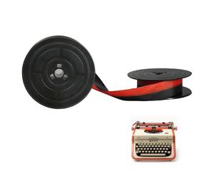 Cylocrya GR4 Cinta para MÁQUINA DE Escribir GR4 - Dual Color Black & Red - Compatible with Olivetti Lettera, Studio, Underwood, Lexicon, Linea, and More - Ideal for Vintage and Classic Typewriters