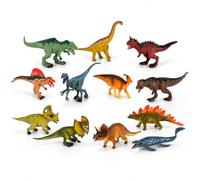 Cylora Dinosaurios Juguetes, 12 Figuras de Dinosaurio Realistas con T-Rex, Mosasaurio, Triceratops, Velociraptor, Spinosaurus, Jurassic Dinosaurios World, Regalo Niño Juguetes 3 4 5 6 7 8 9 10 Años