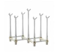 Cylora Escurridor biberones Vertical Extensible y Plegable, Soporte de Secado Que Ahorra Espacio para biberon, tetinas, Vasos y termos, almacenaje Accesorios Bebe, Apto para hogar, Viajes y Camping