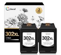 Cyloral 302 XL Cartucho de Tinta Reciclado de Repuesto para HP 302XL Compatible con OfficeJet 3831 5230 3830 5220 4655 3835 3834 Deskjet 3630 3636 Envy 4525 4520 4527 4524 (1 Negro)