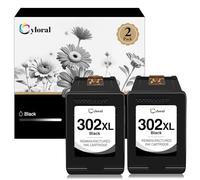 Cyloral 302 XL Tinta para HP 301XL Negro Envy 4520 4525 4527 4523 4528 4526 Deskjet 3630 3636 3639 1110 1112 Officejet 3830 3831 4650 4652 5220 Tinta Impresora para HP 302 XL Cartucho Negro