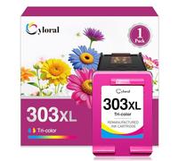 Cyloral 303XL Cartuchos de Tinta Reciclados Compatibles con HP 303 XL para Envy Photo 6230 7830 6232 6220 7134 6234 Tango X, 1 Color, Alto Rendimiento
