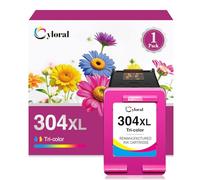 Cyloral 304XL Cartucho Tinta para HP 302XL Color Deskjet 2600 2620 2622 2630 2632 2633 2634 3700 3720 3730 3735 Envy 5010 5020 5030 5032 5530 5050 5055 Tinta Impresora para HP 304 XL Cartucho Color
