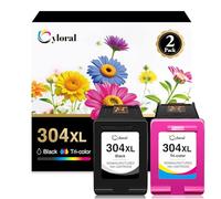 Cyloral 304XL Cartucho Tinta para HP 304XL Deskjet 2600 2620 2622 2630 2632 2633 2634 3700 3720 3730 3735 Envy 5010 5020 5030 5032 5530 5050 5055 5058 Tinta Impresora para HP 304 XL Negro y Color
