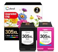 Cyloral 305XL Tinta para HP 305 XL DeskJet 2820e 2810e 2800e 4220e 2821e 2822e 2823e 4200e 4210e 4222e 4230e 2700e 2710e 2720e 2722e DeskJet 4110e 4120e 4130e Cartuchos para HP 305 XL Negro y Color