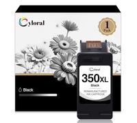 Cyloral 350XL Cartucho de Tinta remanufacturado de Repuesto para HP 350 XL Compatible con Deskjet D4260 D4360 D5360 Officejet J5780 J6410 Photosmart C4280 C4380 C4580 impresoras, 1 Negro
