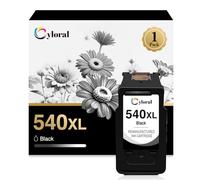 Cyloral 540XL Cartuchos de Tinta para Canon 540 Combi Pack (Negro) Compatible con MG2100 MG2140 MX374 MX375 MX390 MX394 MX395 MX430 MX432 MX434 MX435 MX455 TS5150 TS5151