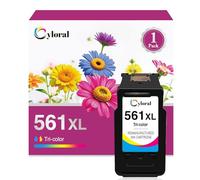 Cyloral 561XL Cartuchos de Tinta para Canon 561 Combi Pack (Negro) Compatible con TS5350 TS5350i TS5351 TS5351i TS5352 TS5352i TS5353 TS5353i TS7450 TS7450i TS7451 TS7451i