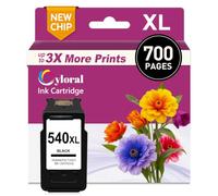 Cyloral PG-540 540XL Tinta para Canon 540 Cannon Pixma MG3650s MG4250 MX475 | Canon Pixma TS5150 MG3650 MG3600 TS5151 MX525 MG3550 MG3250 MX470 MG3255 Cartuchos Canon 540 XL 540XL Negro PG-540