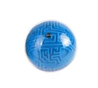 Cylosyn Mini Bola de Rompecabezas de Laberinto mágico 3D, Juego de Rompecabezas de Laberinto de Esfera de Globo para Aprendizaje y educación, Juguetes a Granel, Rojo, fácil