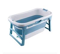 CYLQ Bañera Plegable Adulto para Ducha Banera Portatil Grande Plástico Hogar Tina De Baño Plegable para Adultos Apto para Baño De Cuerpo Completo Bañera Bebes Tina Azul/Rosa 110 * 64 * 57cm