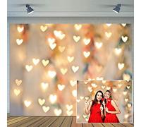 CYLYH 2,1 x 1,5 m telón de fondo para el día de San Valentín, corazón, boda, fiesta, amor, decoración de pared, pancarta para niños recién nacidos y bebés, decoración de fiesta de cumpleaños D520