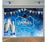CYLYH Telón de fondo azul para el día del padre, 8 x 6 pies, para el día del padre, fiesta, familia, graduación, suministros de decoración para el día del padre, pancarta D535