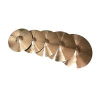 cymbales batterie 14 "16" 18 "20" 5 Uds Juegos De Platillos Hechos A Mano Para Juegos De Tambores De Jazz Dorados