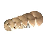 cymbales batterie 14 "16" 18 "20" 5 Uds Platillos De Práctica Hechos A Mano Juegos De Platillos Dorados