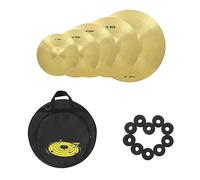 cymbales batterie Jazz Drum Cymbals Kit Accesorios De Percusión Brass Ride Crash Cymbal Drum Set Piezas De Instrumentos Musicales (Color : 5 Pcs)