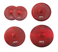 cymbales batterie Juegos De Platillos De Bajo Volumen Platillos Mudos 5 Piezas De 14'' Hihat +16'' Crash +18'' Crash +20'' Ride (Color : 01)