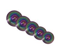 cymbales batterie Platillo De Bajo Volumen Juego De Platillos Silenciosos De Colores 14 "hi Hat + 16" Crash + 18 "crash + 20" Ride Para Practicar