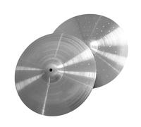 cymbales batterie Un Par De Platillos De Práctica De Platillos Hi-Hat De 14 Pulgadas