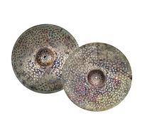 cymbales batterie Un Par De Platillos Hi-Hat De 15 Pulgadas Hechos A Mano Para Bateristas (Color : 05)
