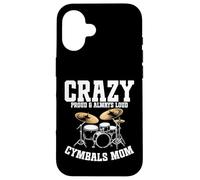 Cymbals Mom Baterista Loco Carcasa para iPhone 16