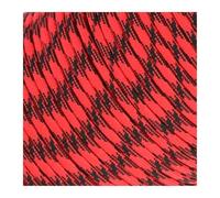 CYMMIYT Cuerda Paracord Cuerda de paracaídas 5M/15M/30M 7 núcleos 550, Cuerda 4mm, Kit Supervivencia for Acampar al Aire Libre, Tienda con Paraguas, cordón, Correa for tendedero(3 Black Red,30m Roll)