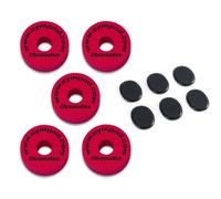 Cympad Chromatics - Juego de 5 almohadillas para pelvis (40 mm, 5 unidades), color rojo