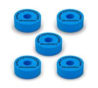 Cympad Chromatics - Set de almohadillas para platillos (40/15 mm, 5 unidades), color rojo
