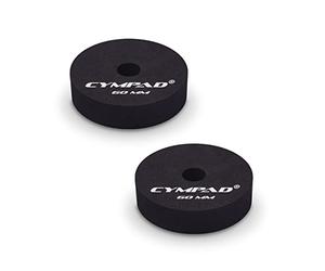 Cympad Moderator Cymbal Tuner Pads - Juego doble de 60 mm - Reduce armónicos y sustain - Discos de espuma para platillos para estudio, práctica y control de sonido en vivo (2 unidades)