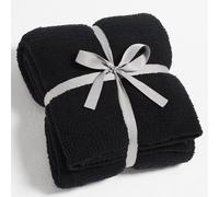 Cymula Super Soft Knit Blanket Tamao gemelo de peso negro Fluffy Fuzzy Fluffy Cozy acogedor y lanzamientos para el sof cama durante toda la tempora