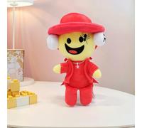 Cymwer Anime Plush Toy Soft & Cuddly Cartoon Stuffed Doll Toy Game Peripheral Plushie for Collectible and Home Decor Fans Gifts-Man in Red